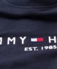 Bluza Tommy Hilfiger męska granatowa wkładana przez głowę bawełniana duże logo
